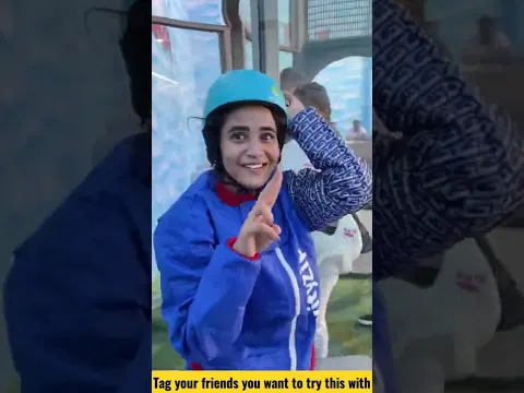 Time to Fly 🧚‍♀️  -  Indoor Sky Diving || Gravity Zip || #Deepthisunaina #Shorts #Youtubeshorts #26