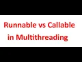 Runnable vs Callable in Multithreading in Java Java Interview Question 2024