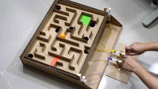 DIY Hydraulic Powered Game from Cardboard