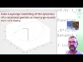 carousel rotational pendulum Euler-Lagrange equations of motion 2 DoF dynamics