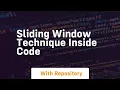 sliding window technique inside code