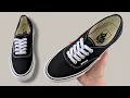 HOW TO LACE VANS AUTHENTIC STANDARD WAY