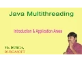 Java multithreading Introduction Application Areas By Durgasir