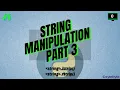STRING MANIPULATION P3 DATA HANDLING IN PYTHON Python CLASS 11 CBSE