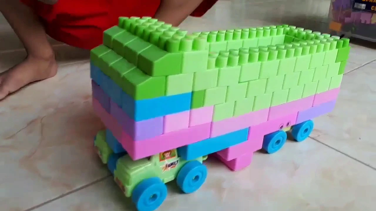 Wilson Main Mobil Polisi Lego dan Truk mainan Game Anak Laki laki - Mainan anak mobil mobilan