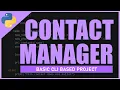 Build a Modern CLI Contact Manager with Python Full Guide