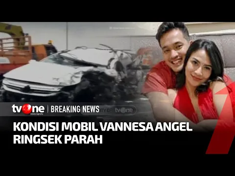 Ringsek Parah! Penampakan Mobil Vanessa Angel Pasca Kecelakaan di Tol
