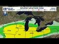 LIVE RADAR Risk for severe weather heavy rain Wednesday evening