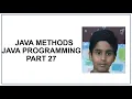 Java Methods Parameters and Arguments Multiple Parameters Return Values Java tutorial 27