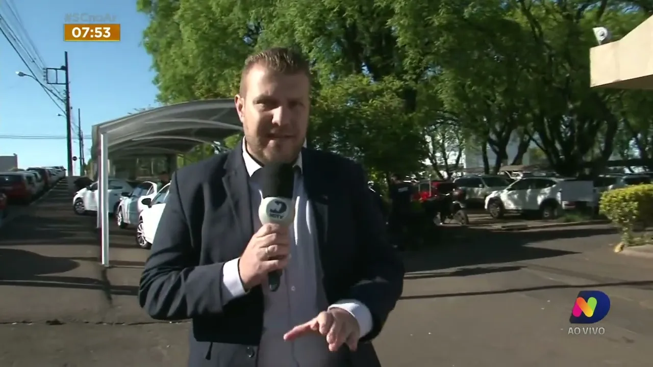 Homem morre em frente de hospital, em Chapecó, no início da manhã desta segunda-feira