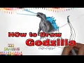 How To Draw Godzilla Atomic Breath Step By Step