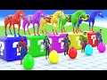 Download Lagu Long Slide Game With Cow Elephant Gorilla Hippopotamus Tiger 3d Animal Game Funny 3d Animals