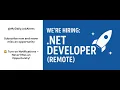 We re Hiring NET Developer Remote