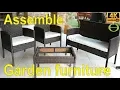 How to assemble rattan garden furniture - step by step