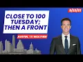 Austin-area weather Close to 100 degrees Tuesday cold front arrives Wednesday