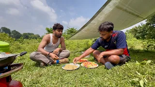 Cooking Veg Pulav In The Middle Of Jungle | Two Friends Camping In Jungle