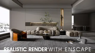 Download How to make a REALISTIC render interior in sketchup and enscape MP3