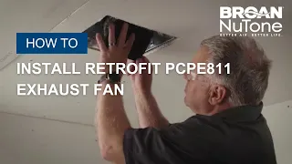 Broan NuTone FlexAir PCPE811 Bathroom Exhaust Fan Retrofit Installation Selectable CFM