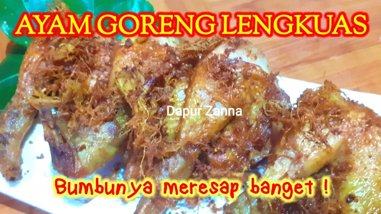 RESEP AYAM GORENG LENGKUAS Seperti di rumah makan padang