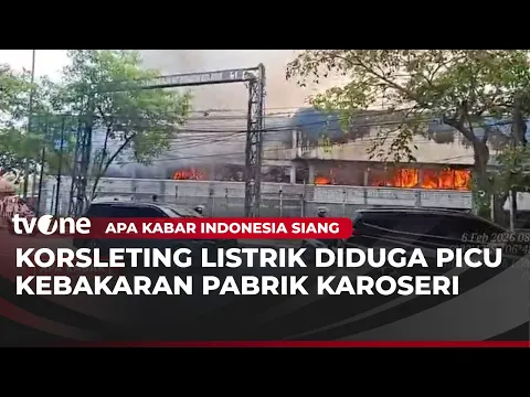 Pabrik Karoseri PT Delima Jaya di Bogor Terbakar, Diduga Dipicu Korsleting Listrik