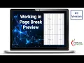 How to Use Page Break in Excel PC Version