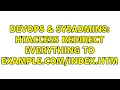 DevOps SysAdmins htaccess redirect everything to example htm