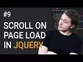9 Animated scroll to a section on page load - Learn jQuery front-end programming