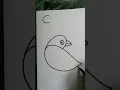 C alphabet drawing