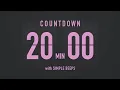 Download Lagu 20 Minute Countdown Timer ⏳ Flip Clock with Simple Beeps 💕🖤