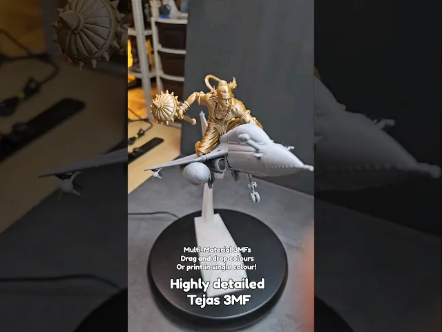 Indian LCA-Mk2 Tejas Fighter-Jet with Hanuman video thumbnail