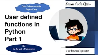 Data Science Made Easy User defined functions in Python Part 1 Tutorial-13