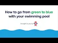 Go from Green to Blue pool water How to clear up algae fast