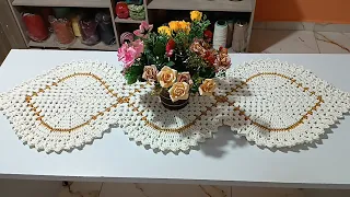 💥 Como fazer um lindo Trilho de mesa folha ( passo a passo ) #passoapasso