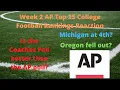 Week 2 AP Top 25 College Football the Coaches Poll better than the AP