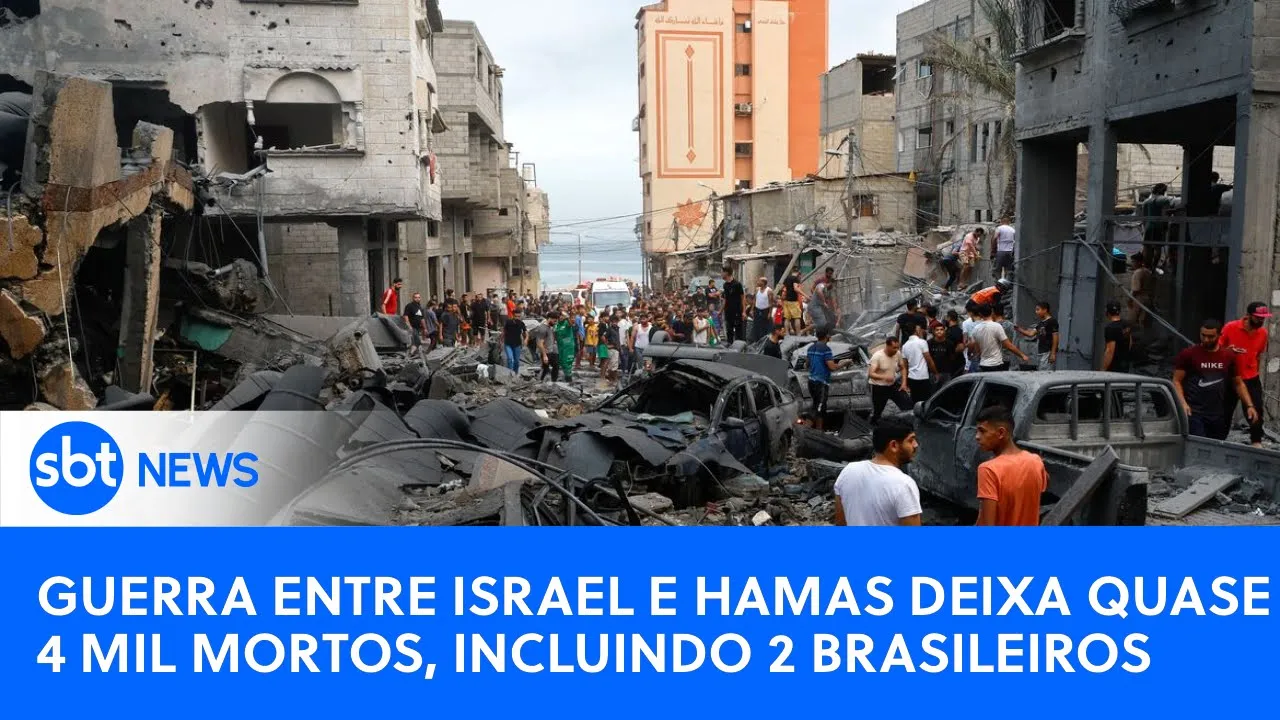 ???? SBT News na TV: Guerra entre Israel e Hamas deixa quase 4 mil mortos, entre eles 2 brasileiros