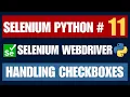 Selenium Python Handling Checkboxes