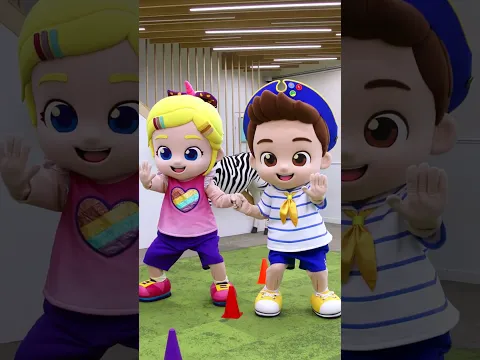 一起跳Walking Walking 👶 兩隻老虎 英文版 經典兒歌 | 貝貝彬 繁體中文 兒歌頻道  #bebefinn #shorts