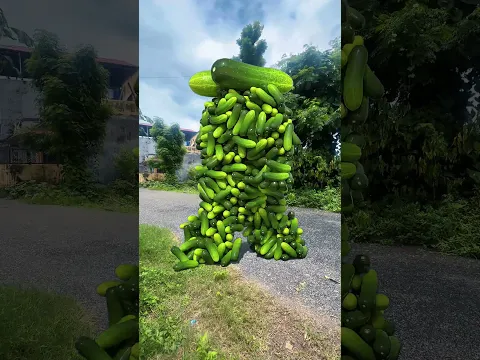 Vegetables collide. C4d works 😯 #viralshorts #shorts #vfx #shortsfeed #shortsyoutube