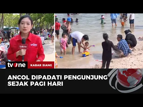 8.000 Pengunjung Padati Pantai Ancol Sejak Pagi