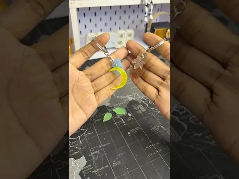 DIY Resin Keychain πβοΈπ #shorts #craft