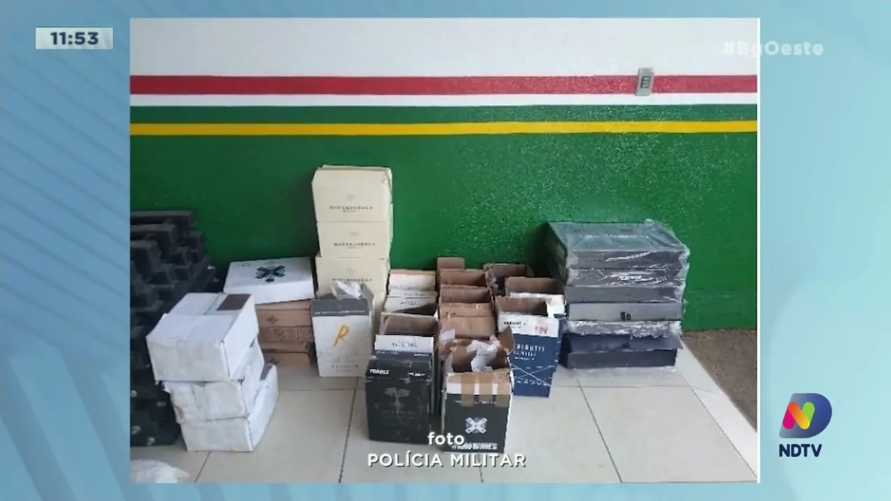 Polícia apreende 191 garrafas de vinho da Argentina sem documentação em Caçador