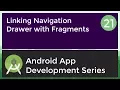 Android Application Development Tutorial for Beginners - 2017 Link Fragments with Navigation