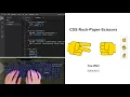 ASMR Programming - Rock Paper Scissors Game with Html CSS No Javascript