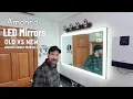 Bathroom Upgrade Installing the Amorho LED Mirror Worth it