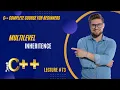 Multi-Level Inheritance in C C OOP Course for Beginners in Hindi