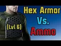 Hex Grid Plate Carrier Armor Lvl 6 vs Meta Ammo EFT Armor Test