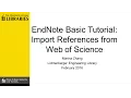 Import References from Web of Science to EndNote Basic