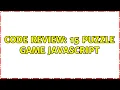 Code Review 15 Puzzle Game JavaScript