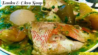 banku u0026 okro soup super delicious okra soup no oil 