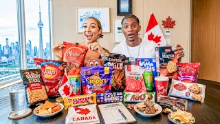 Trying Canadian Snacks For The FIRST Time!